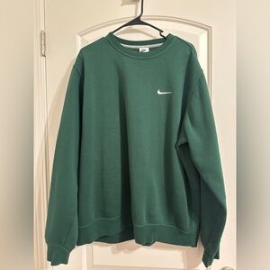 Green Nike Crew Neck Sweater